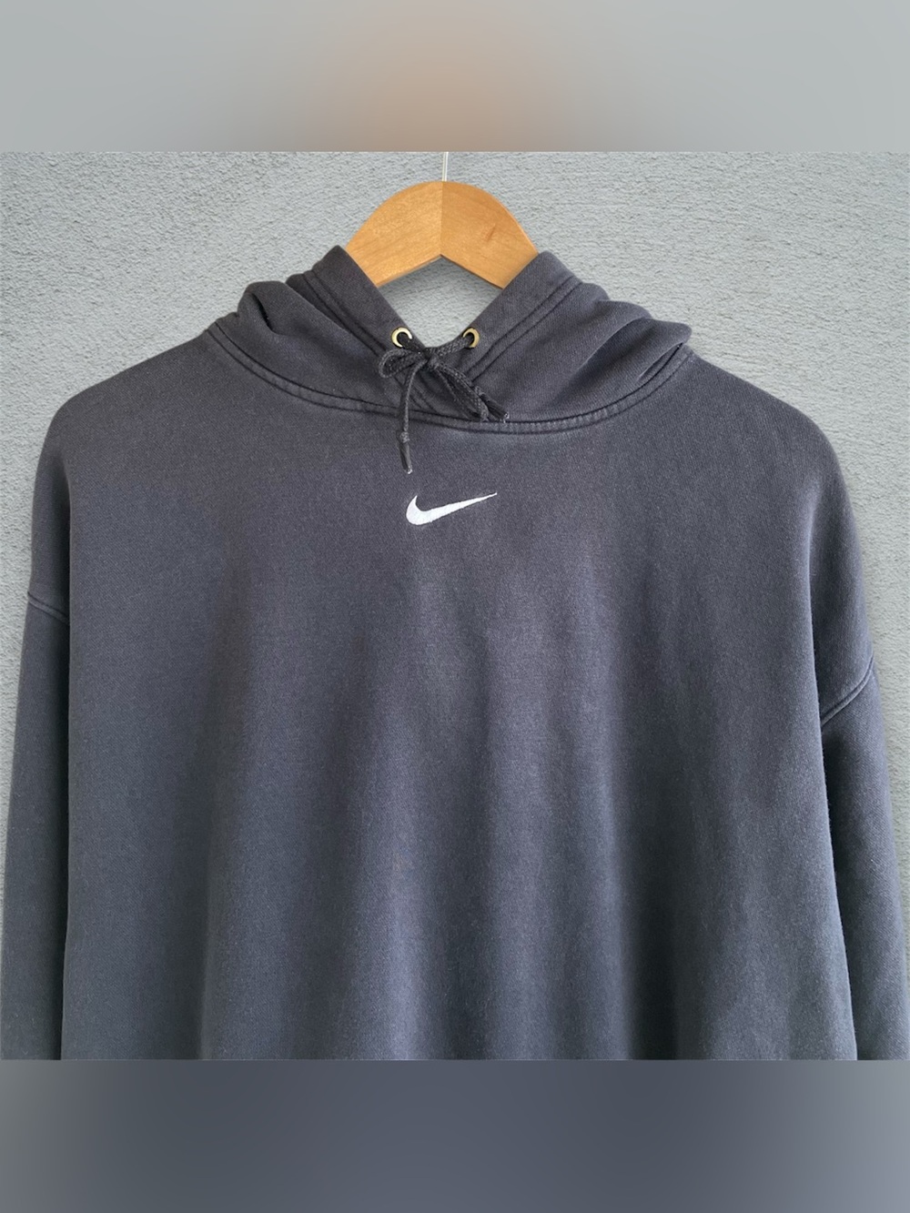 Nike Center Swoosh Hoodie Black Sweatshirt Check Travis Scott sports streetwear